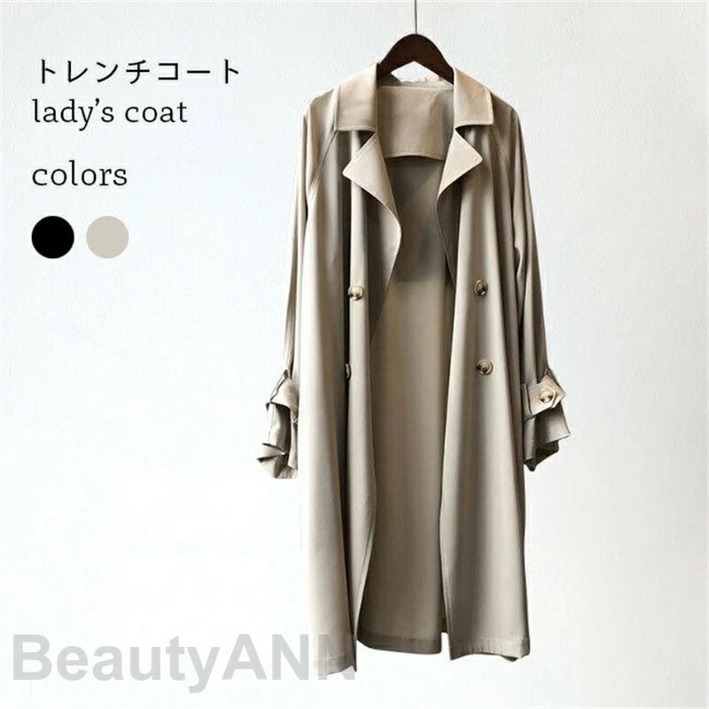 春コート レディース レイヤード感 スプリングコート 春秋 ロングコート 通勤 トレンチコート 秋コート ロング アウター おしゃれ 母の日 プレゼント