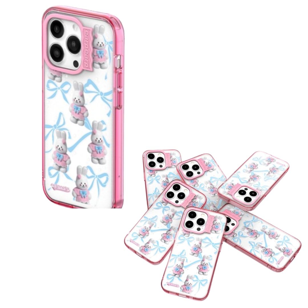 iphoneケース (ribbon princess PoPo pink)