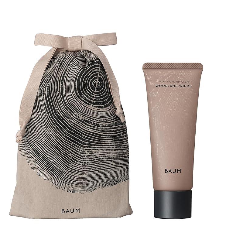 BAUM(バウム) ギフトセット アロマティック ハンドクリームn 1 75g+ラッピングバッグ ハンドクリーム WOODLAND WINDS の香り 2025年モデル ハンドケア 保湿