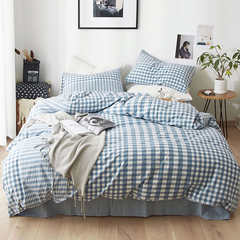 チェック柄 3点セット 洋式和式兼用 ベッド用 防ダニ 寝具セット プレゼント 可愛い 布団カバーセ 6,005円