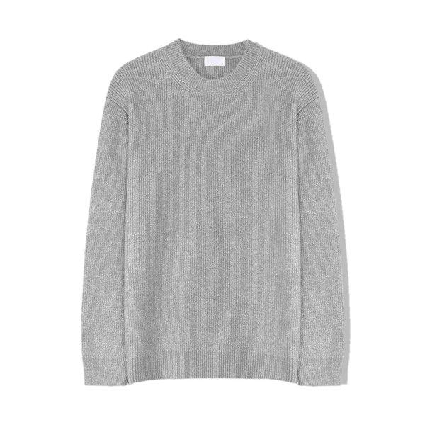 メンズ ゴスパン ピレン ウォッシャブル ウール ラウンド ニットTシャツ SG-KN-Q041-バックオート