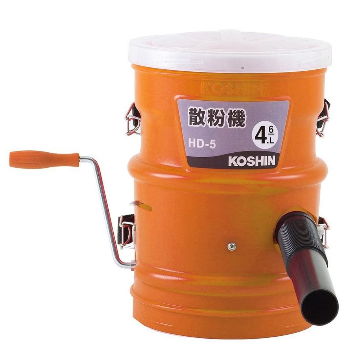 散粉機　工進 手回し式 HD-5 KOSHIN 肥料散布器 散粒機