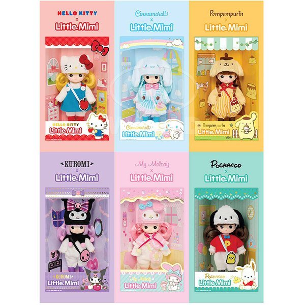 4ミミワールド サンリオ リトルミミ 6種セット シナモロール ポンポンプリン