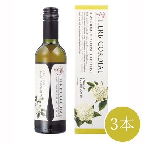 生活の木 ハーブコーディアル 有機イングリッシュエルダーフラワー N 360ml （３本セット）