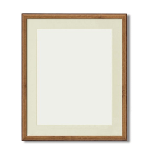 軽量 水彩額縁 フレーム F10号 オーク 壁掛けひも UV 紫外線カットアクリル マット付き 化粧箱入り 額縁 額