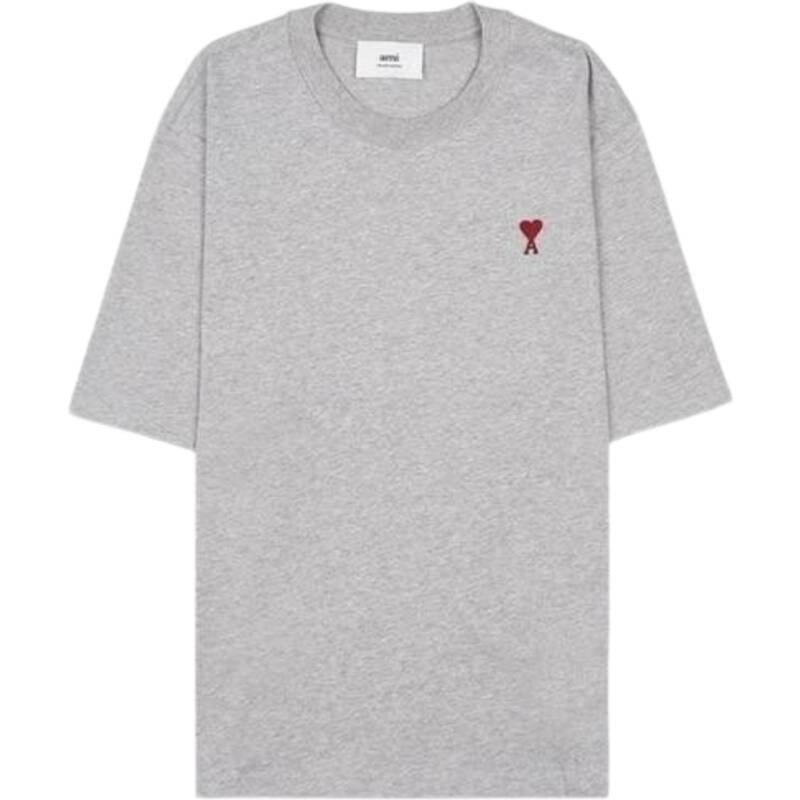 Ami メンズ ハートロゴ ノワール 半袖Tシャツ BFUTS005 726 0951 オーバーフィット [国内配送]