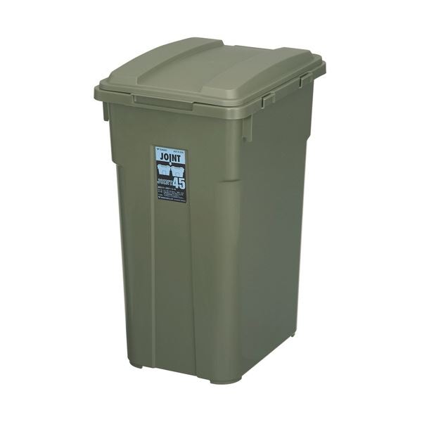（まとめ） 新輝合成TONBO 連結カラー分別ペール 45L カーキグリーン 02068-2 1台 [x3セット] 7,663円