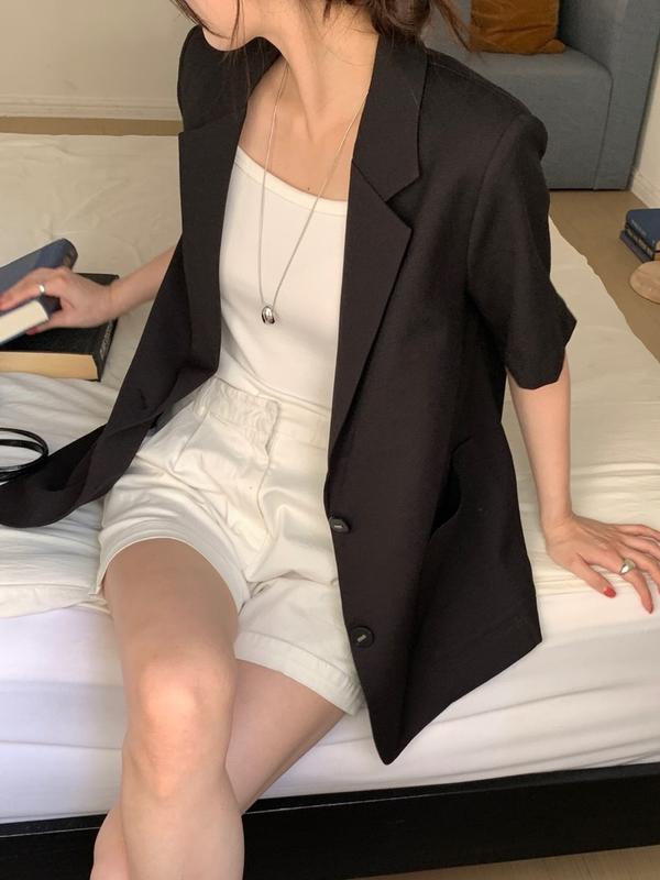 자체 제작)주크쉬폰JK(여름신상자켓,린넨자켓,마자켓,반팔