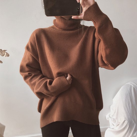 セーター ニット レディース トップス カジュアル タートルネック プルオーバー ニット セーター 大きいサイズ 暖かカラー 秋冬新作 秋 秋色 秋服 秋sale 韓国 セーター ニット