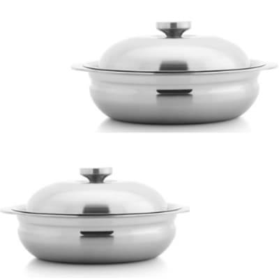 アップルポット　5層ステンレス鍋　浅型　2個セット　20センチと24センチ