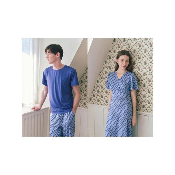 ビーナス正常 気何炎 男性室内着+女性ワンピースセット VEVVEPS124M VGNS124 NB C_P418536195
