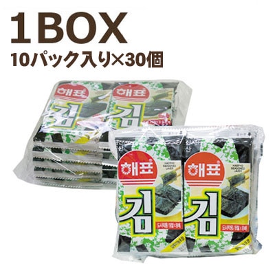 【まとめ買いお得】 味付けのり 弁当用のり 1BOX=10パック×30個 韓国のり 韓国食品