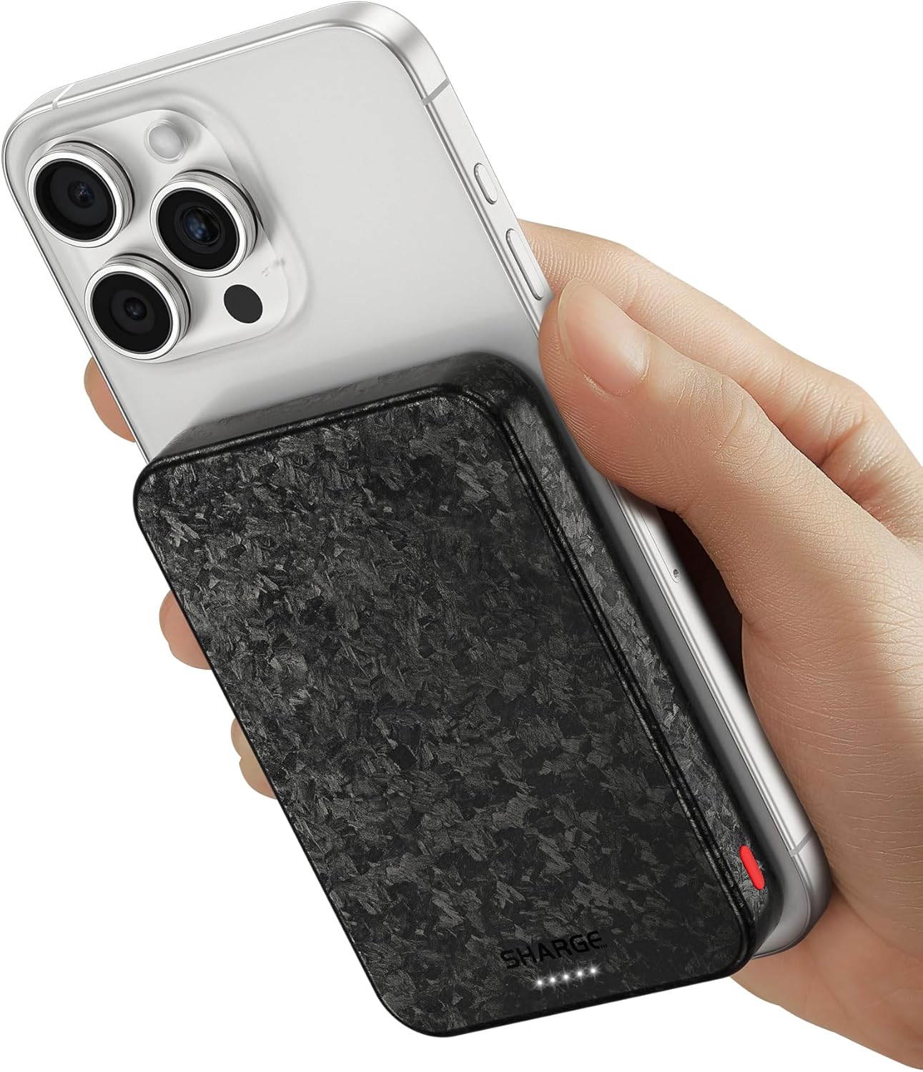 SHARGE CarbonMagN52磁石採用・高級カーボン素材10000mAh 超軽量薄型15Wマグセーフマグネット式ワイヤレス Qi2認証 PSE認証済みiPhone17GoogleSony対応 11,611円