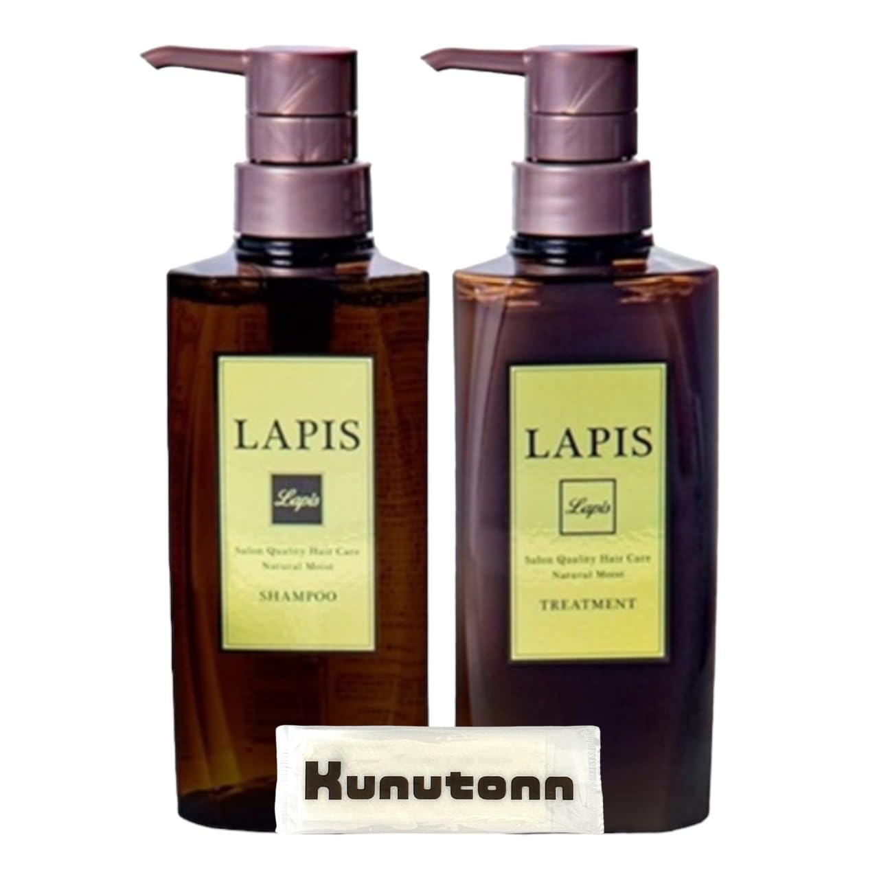 Lapis ラピス サロンクオリティー ヘアケア アンバーローズ ローズベルガモットの香り エルピーエス シャンプー 本体 500ml 1個 + トリートメント 本体 500ml 1個セット + Ku