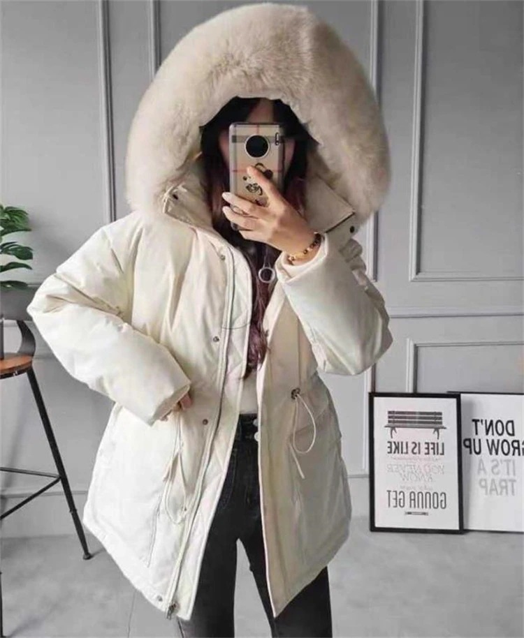 暖かい 大きいサイズ ゆったりする 防寒ジャケット 韓国ファッション タートルネック 短いスタイル 厚手 コートアウターその他 アウター