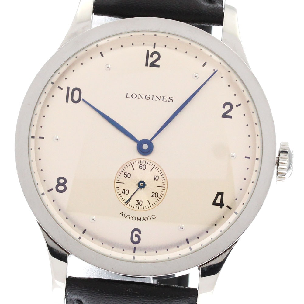 ロンジン LONGINES L2.813.4 ヘリテージ 1945 スモールセコンド 自動巻き メンズ 箱・保証書付き_881032【中古】