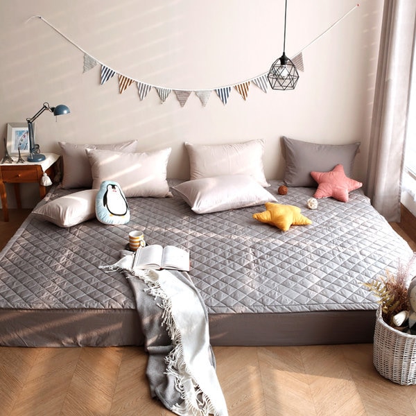 コットンベルシームレスピュアコットンファミリーベッドパッド