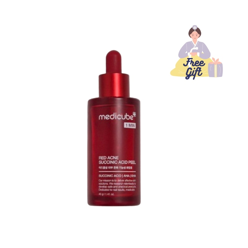 [medicub] レッドアクネピーリングセラム 40ml　洗い流す美容液/ニキビ肌/ピーリング/美容液/アクネ菌減少/AHA/BHA