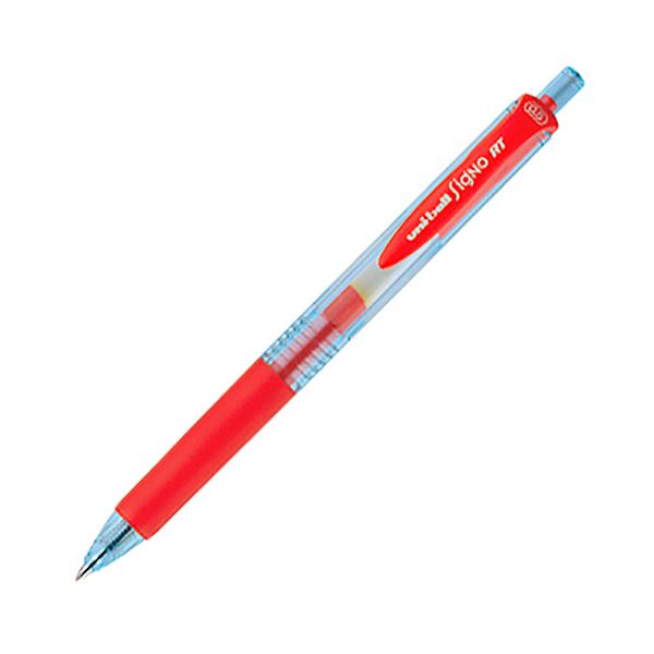 (まとめ) 三菱鉛筆 ゲルインクボールペン ユニボール シグノ RT エコライター 0.5mm 赤 UMN105EW.15 1セット(10本) (×10セット)