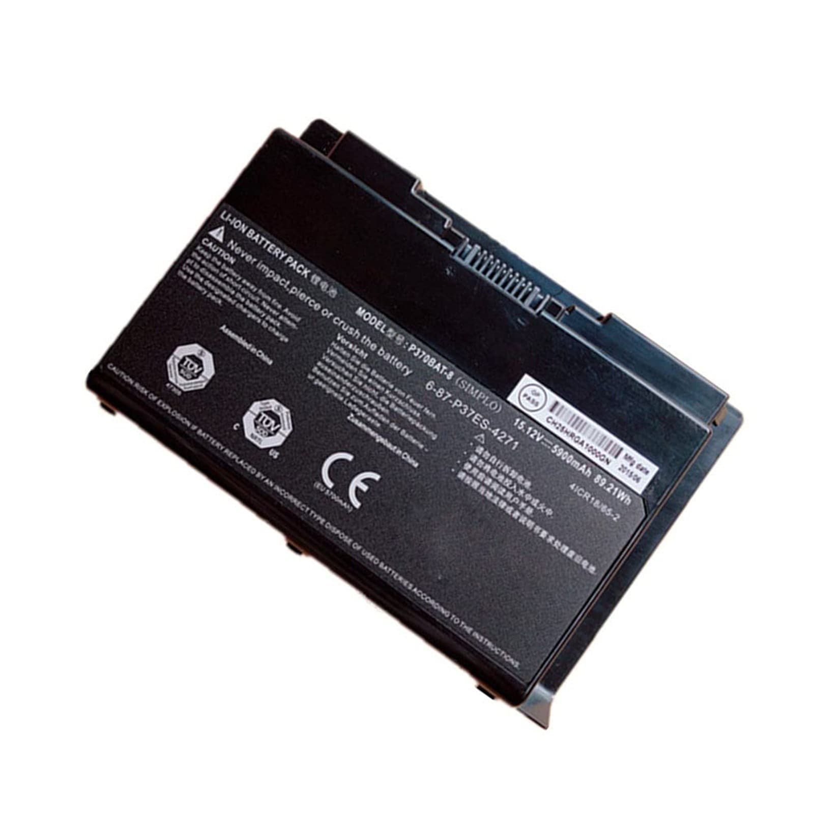 P375BAT-8 電池・Clevoノートパソコン互換 89.21Wh/5900mAh X911 P375SM P375BAT-8 6-87-P375S-427 交換用のバッテリー dc909-A73
