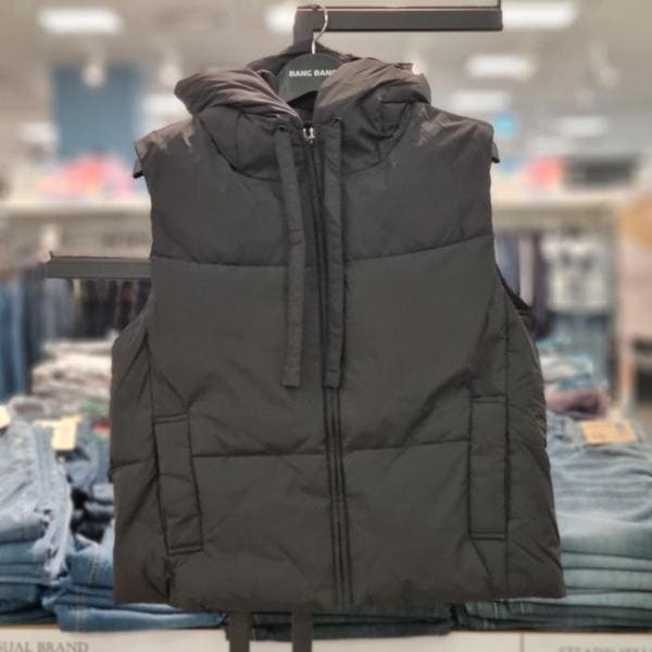 HC21 女性フード付きジップアップパディングベスト NEL717 (S41271890)