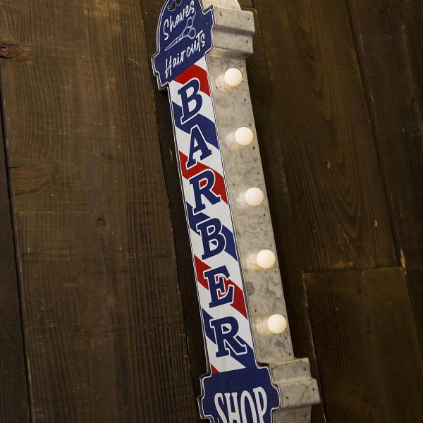 看板 インテリア 照明 LED ライト サイン 理髪店 散髪屋 美容室 美容院 バーバー 看板灯 照明 おしゃれ オブジェ 電池式 壁掛け 雑貨 屋内 6,071円