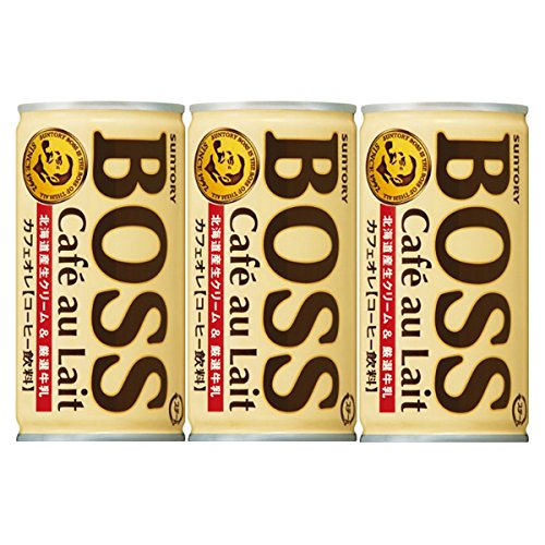 サントリー BOSS カフェオレ 185g 3ケース(1ケース30缶入り)