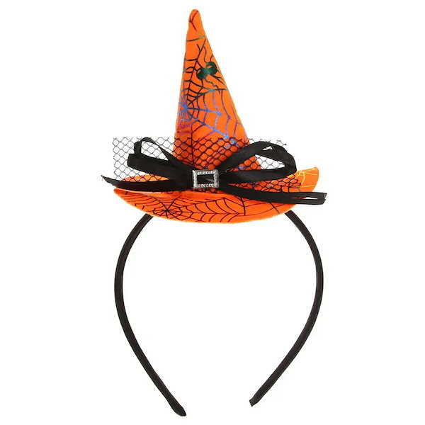 Qoo10] 魔女の帽子 カチューシャ ヘアバンド 蜘