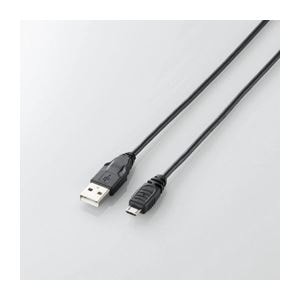 (まとめ)エレコム Micro-USB(A-MicroB)ケーブル U2C-AMB10BK(×5セット)