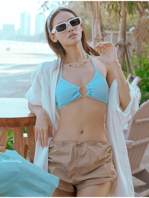IMCLAIRE バスロックビーチショーツベージュ
