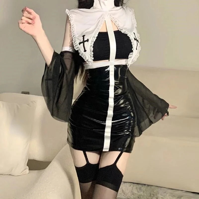 韓国 クリスマスコフレ サンタコスプレ元旦クリスマスハロウイン二次元バニーガールロリータロイヤルシスター修道女女女装医師制服誘惑やセットナース服30%までに制限