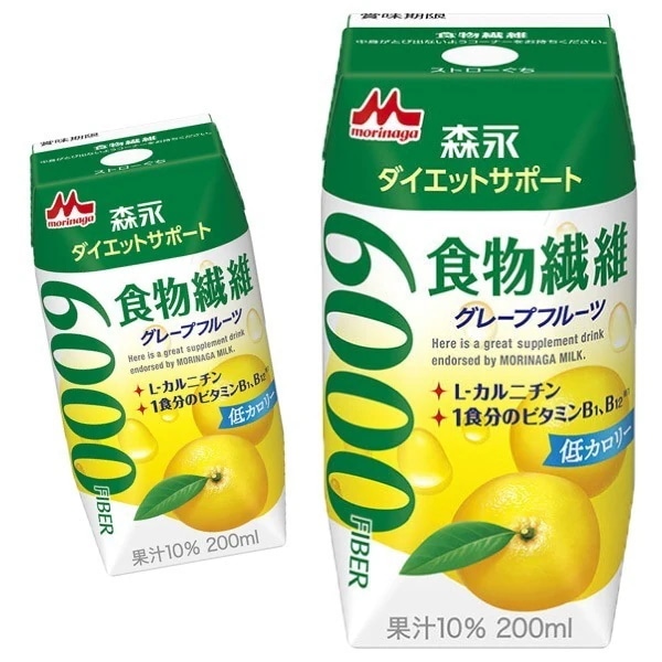 ダイエットサポート 食物繊維 グレープフルーツ 200ml 48本 （24本入り2ケース）