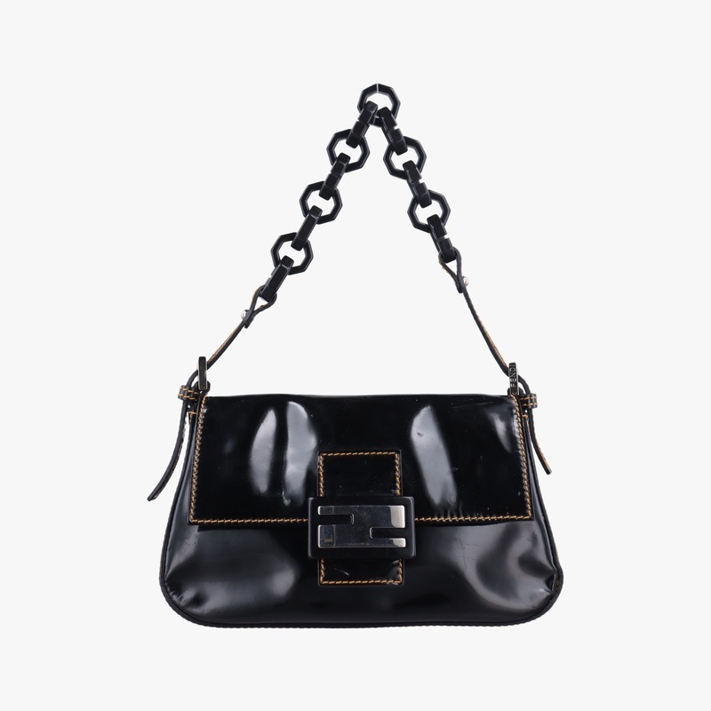 マンマバケットブラックパテント8BR1802415-8BR180-VUL-088中古