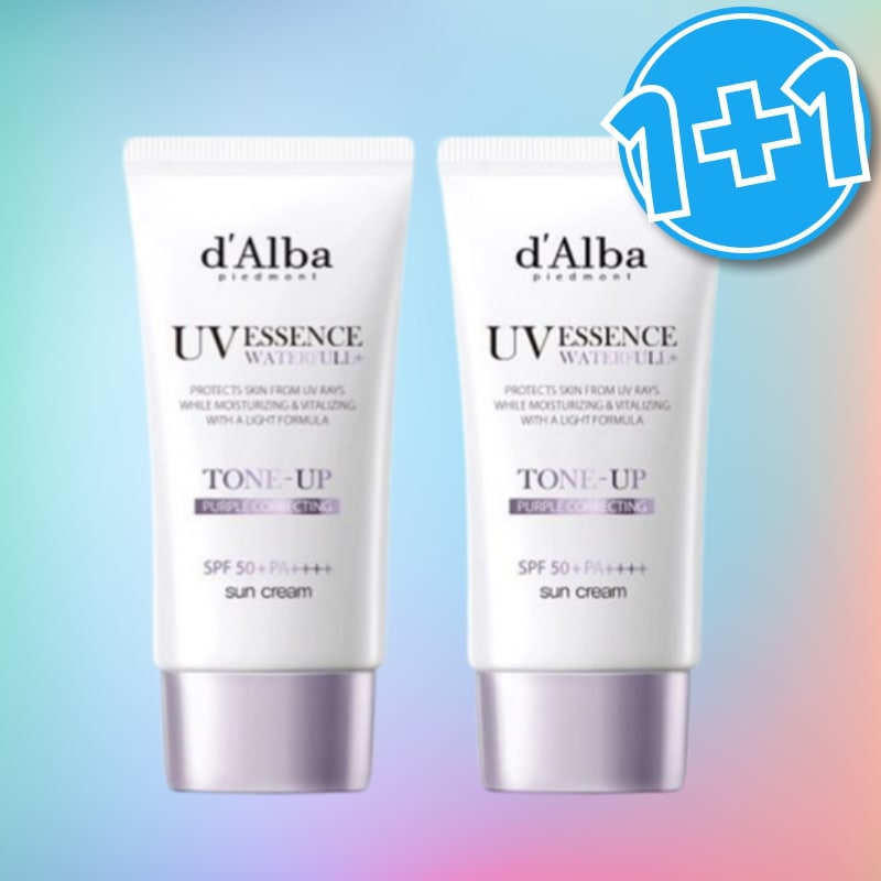 ダルバ パープル トーンアップ 日焼け止め 50ml+50ml 自然な明るさUVケア 下地兼用タイプ SPF保護
