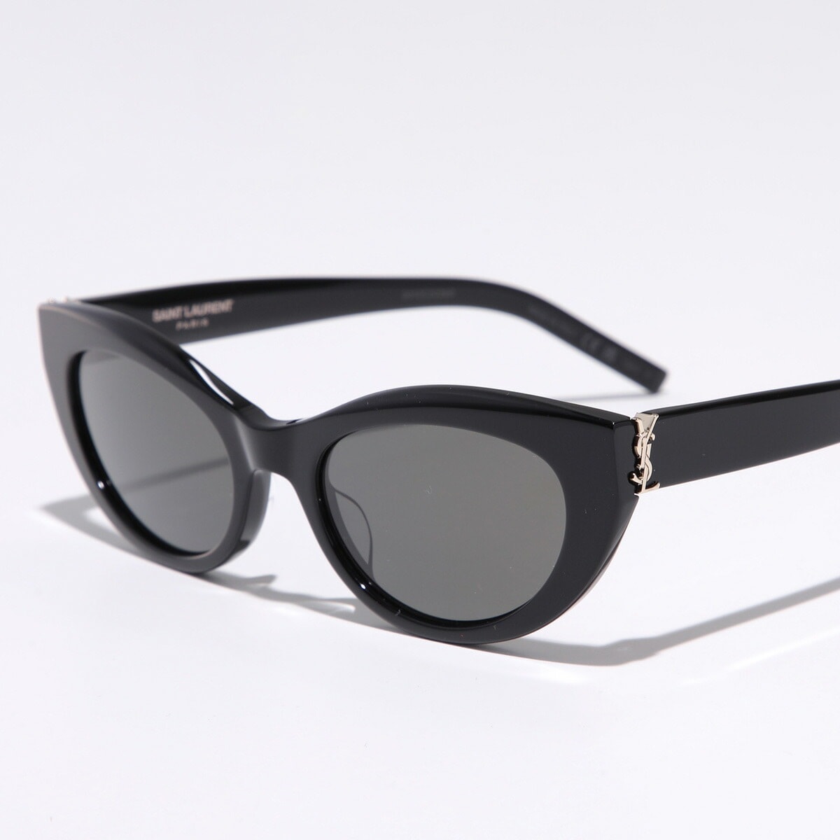 SAINT LAURENT サンローラン サングラス SL M115 レディース キャットアイ型 セルフレーム 偏光レンズ フルリム ロゴ カサンドラメタルロゴ