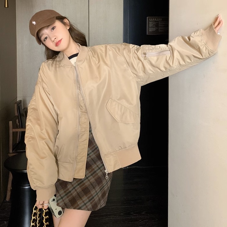 アウター ブルゾン 袖あり 長袖 きれいめ シンプル カジュアル 大人 お洒落 かっこいい 大人女子 こなれ感 ラフ メンズライク マニッシュ ボーイッシュ 秋 冬 2023 10代 20代 30代