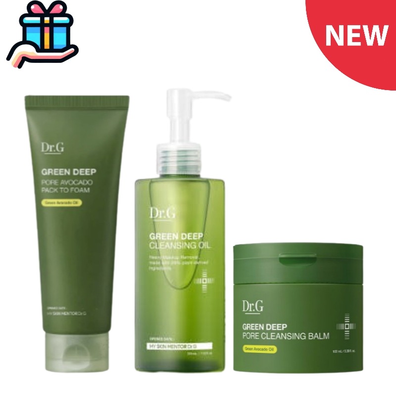 [洗顔3종세트]グリーン ディープ アボカド パック ツーフォーム 150ml クレンジングオイル & BALM 3종 企画セット 毛穴 黒ずみ 韓国コスメ 泡洗顔 韓国人気 クレンジングフォーム