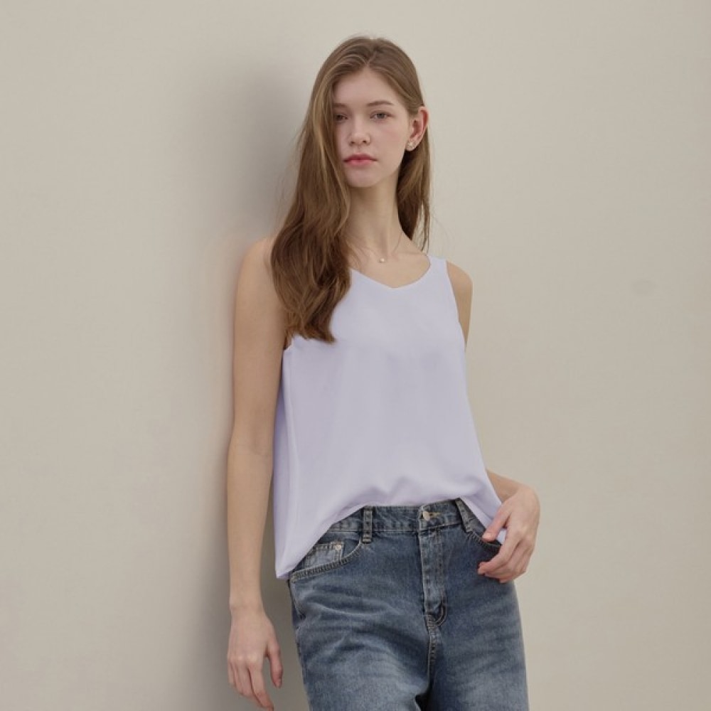 [リアーナニューヨーク] ダブルサイドノースリーブブラウス_ライトパープル 9,173円