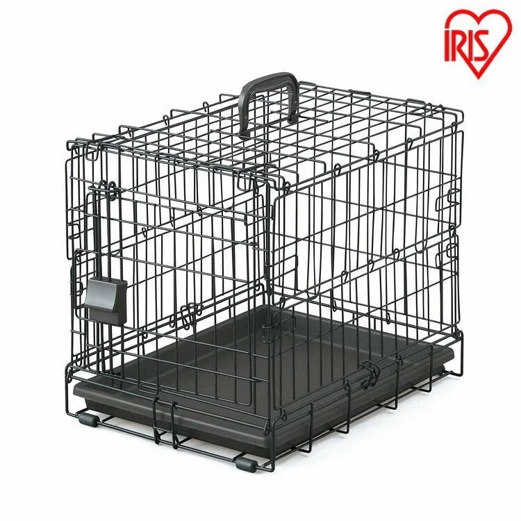 折りたたみケージ アイアンブラックカラー OKE-450R ケージ 折りたたみ 移動 おでかけ 病院 メガ割