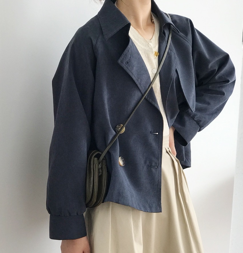 アウター デート モテアイテム トレンチコート ショート丈 長袖 コットン 可愛い きれいめ 上品 おしゃれ かっこいい 可愛い ラブリー キュート ガーリー クール モード系 セクシー