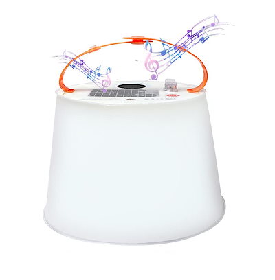 ランタン スピーカー LED ソーラー 充電式 防水 地震 ...のサムネイル