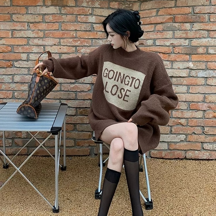 トップス ニットソー プルオーバー チュニック 部屋着 ロング丈 袖あり 長袖 ドロップショルダー ハイネック ワイド 伸縮性 ニット 厚手 大人可愛い きれいめ シンプル カジュアル 大人 上品