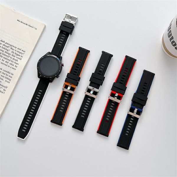 Galaxy Watch バンド 22mm 20mm シリコン製 交換ベルト ギャラクシー