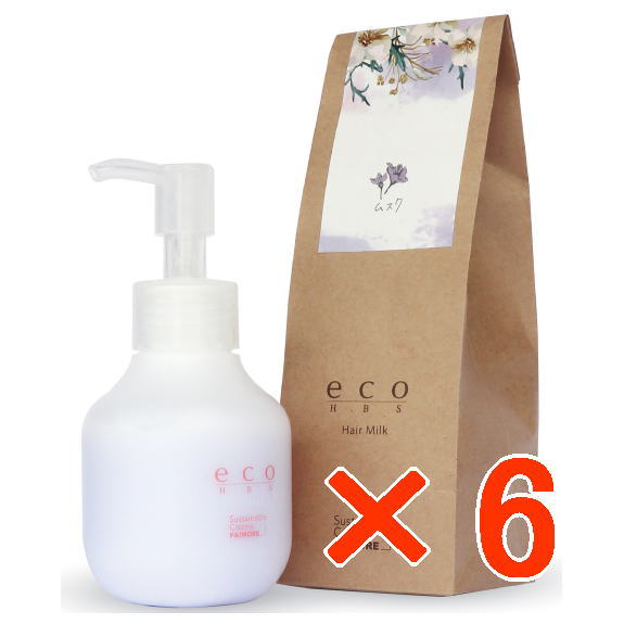 【送料無料】 パイモア エコエイチビーエス ミルク 80g ムスク 【6個セット】／ 美容室専売品　ヘアミルク