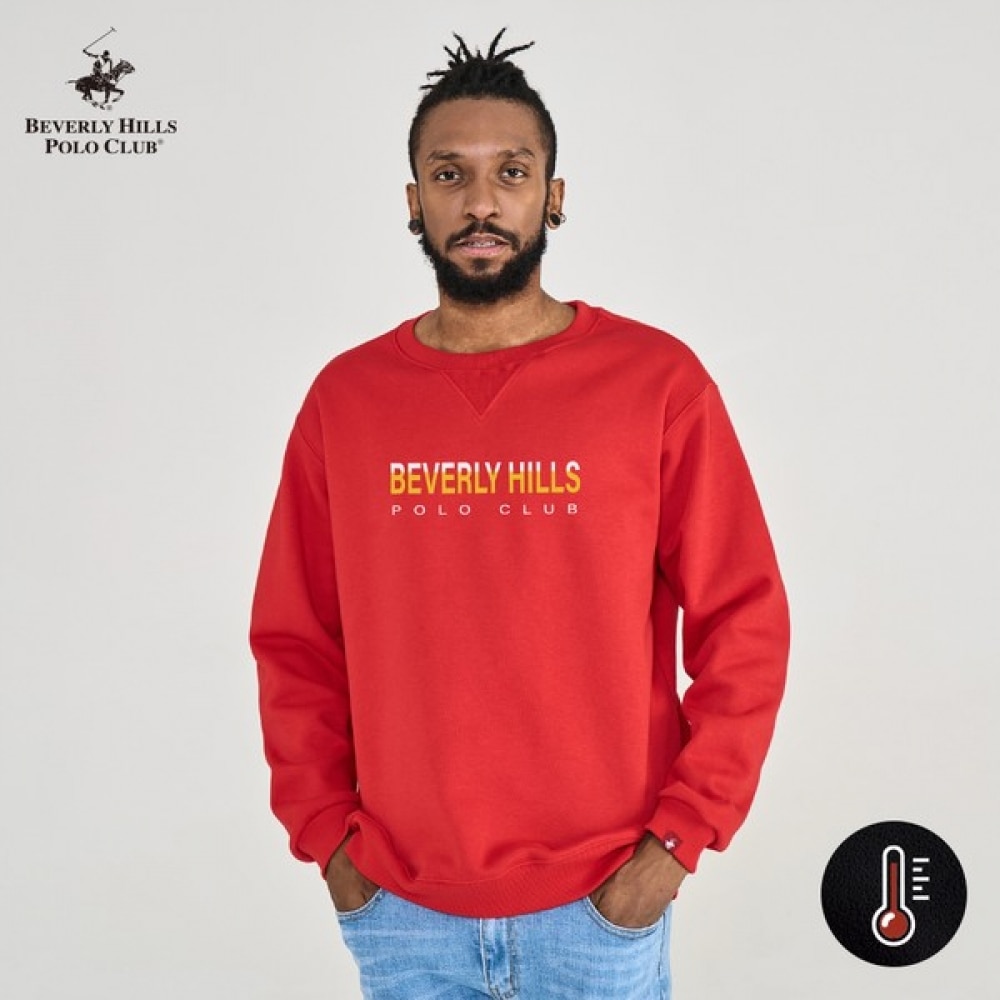 (ビバリーヒルズポロクラブ) イエロー起毛スウェットシャツ