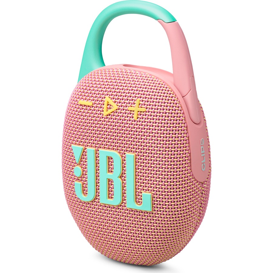 JBL JBLCLIP5PINK 防塵防水対応ポータブルBluetoothスピーカー(スウォッシュピンク) JBLCLIP5PINK