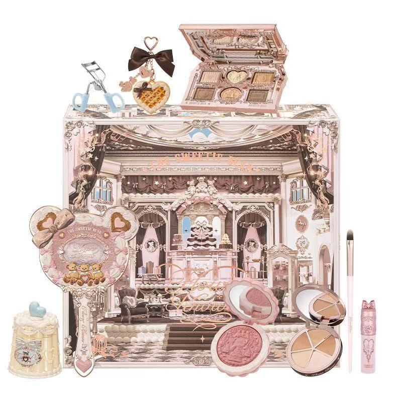 FLOWER KNOWS公式 スペシャルセット アイシャドウパレット リップ チーク ハンドミラー