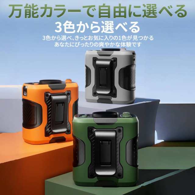 扇風機 小型 携帯扇風機 腰掛け扇風機 首かけ 100段階風量 ジェットファン 充電式 静音 強風 ワークマン 熱中症対策 通勤通学 屋外作業 アウトドア627