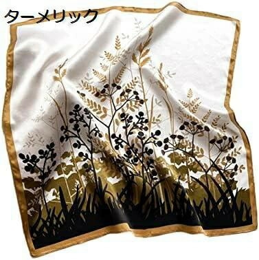 【20%OFFクーポン～】レディース スカーフ 風 53cmx53cm 薄手 おしゃれ 花柄プリント 田園風 髪飾り バッグ飾り シャツ飾り 制服用 ネッカチーフ スクエアスカーフ 夏 春 秋 旅行