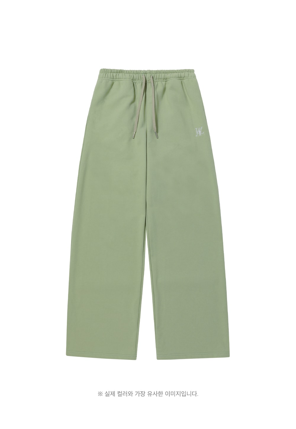 【WOOALONG】 SIGNATURE RELAX WIDE PANTS : LIGHT GREEN
